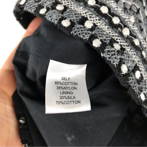 Sea New York embroidered top black and whites lace - Picture 7 of 9